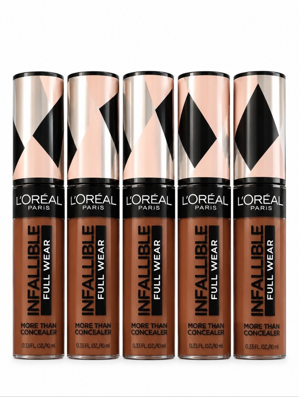 5 x L'Oreal Infallible Full Wear, Full Coverage Concealer, 445 Espresso